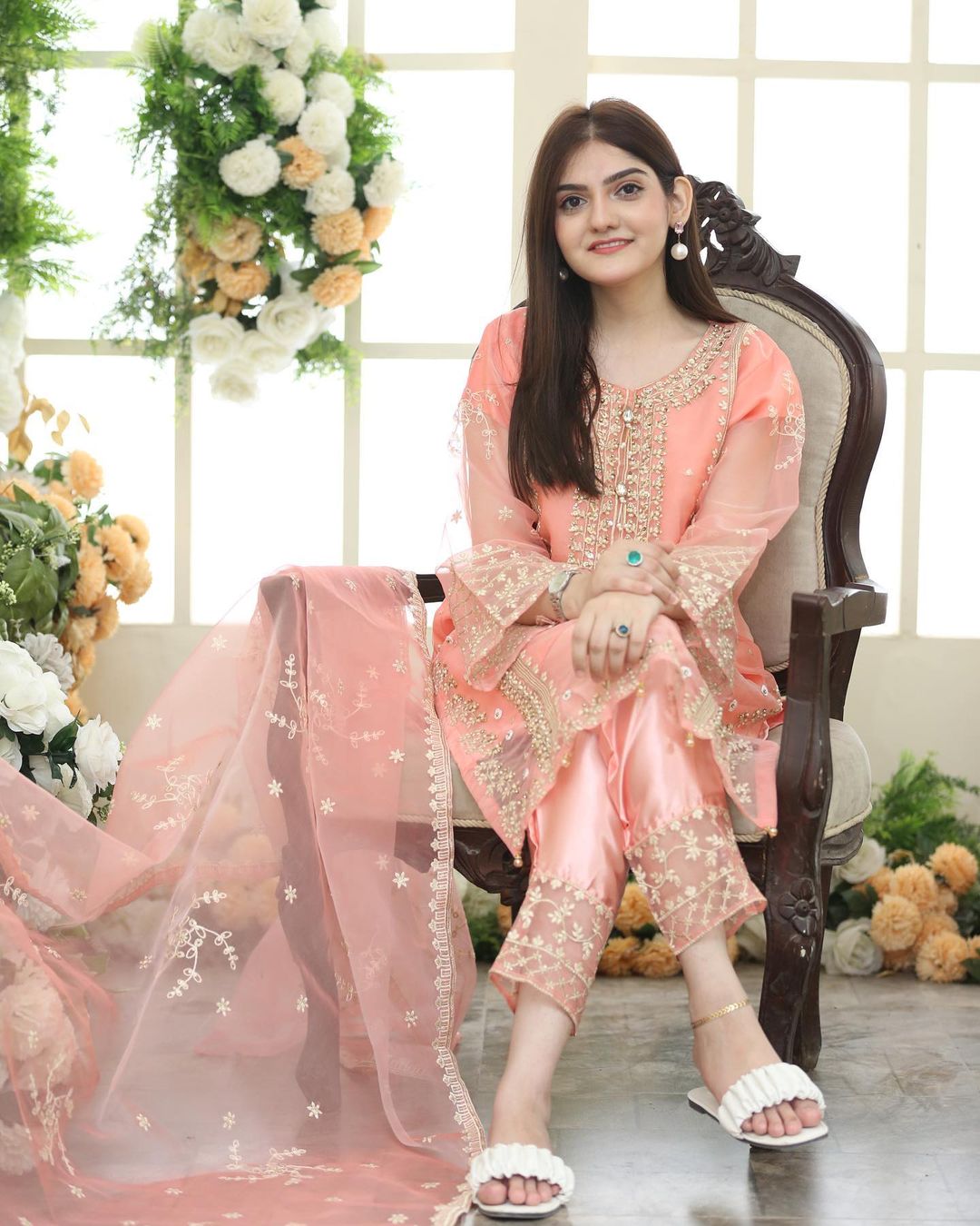 Tahzeeb Fancy Organza 3-Piece Set